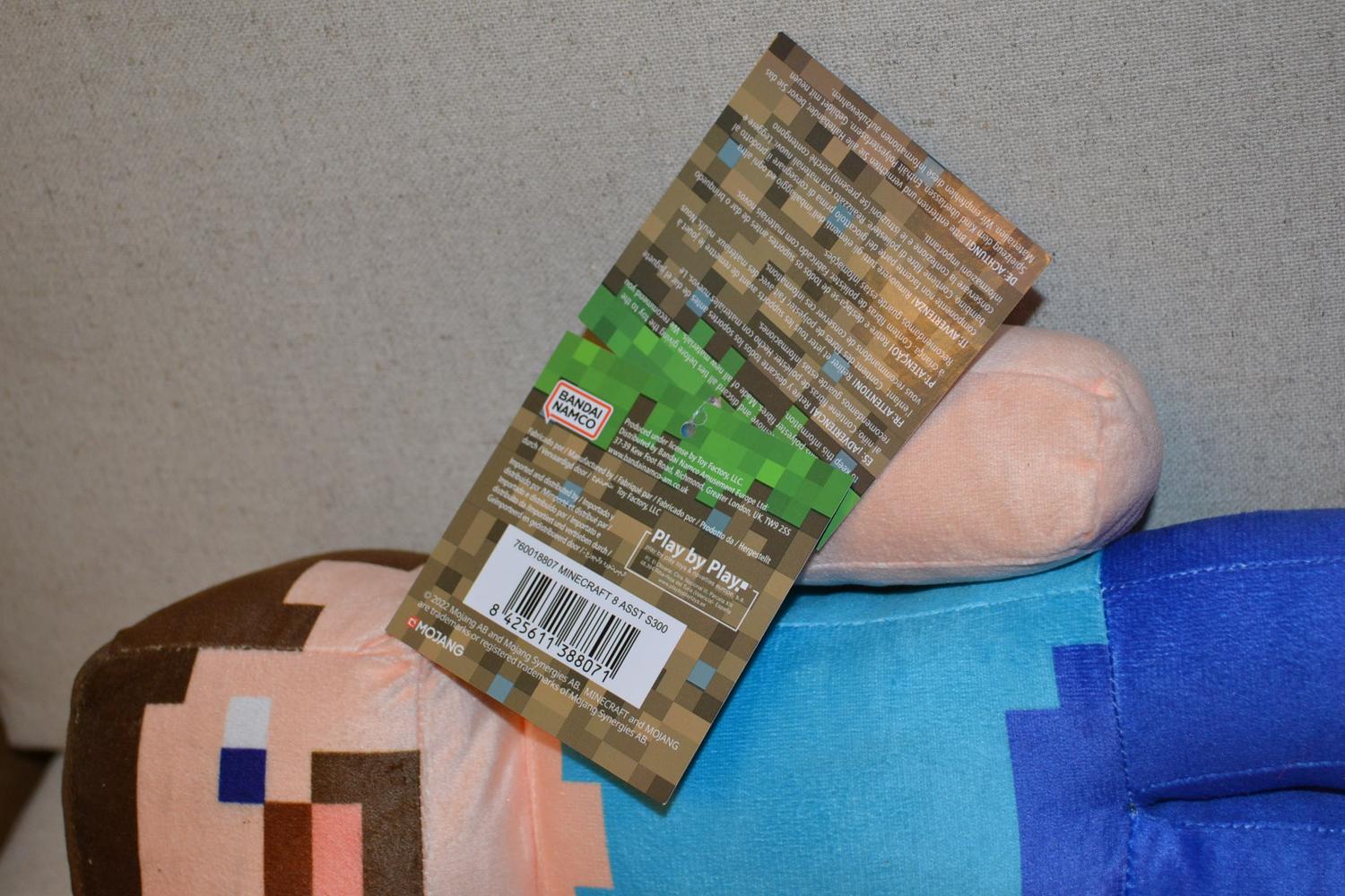 Minecraft Steve Mjukis Pluhie 35cm Toy Factory Ny