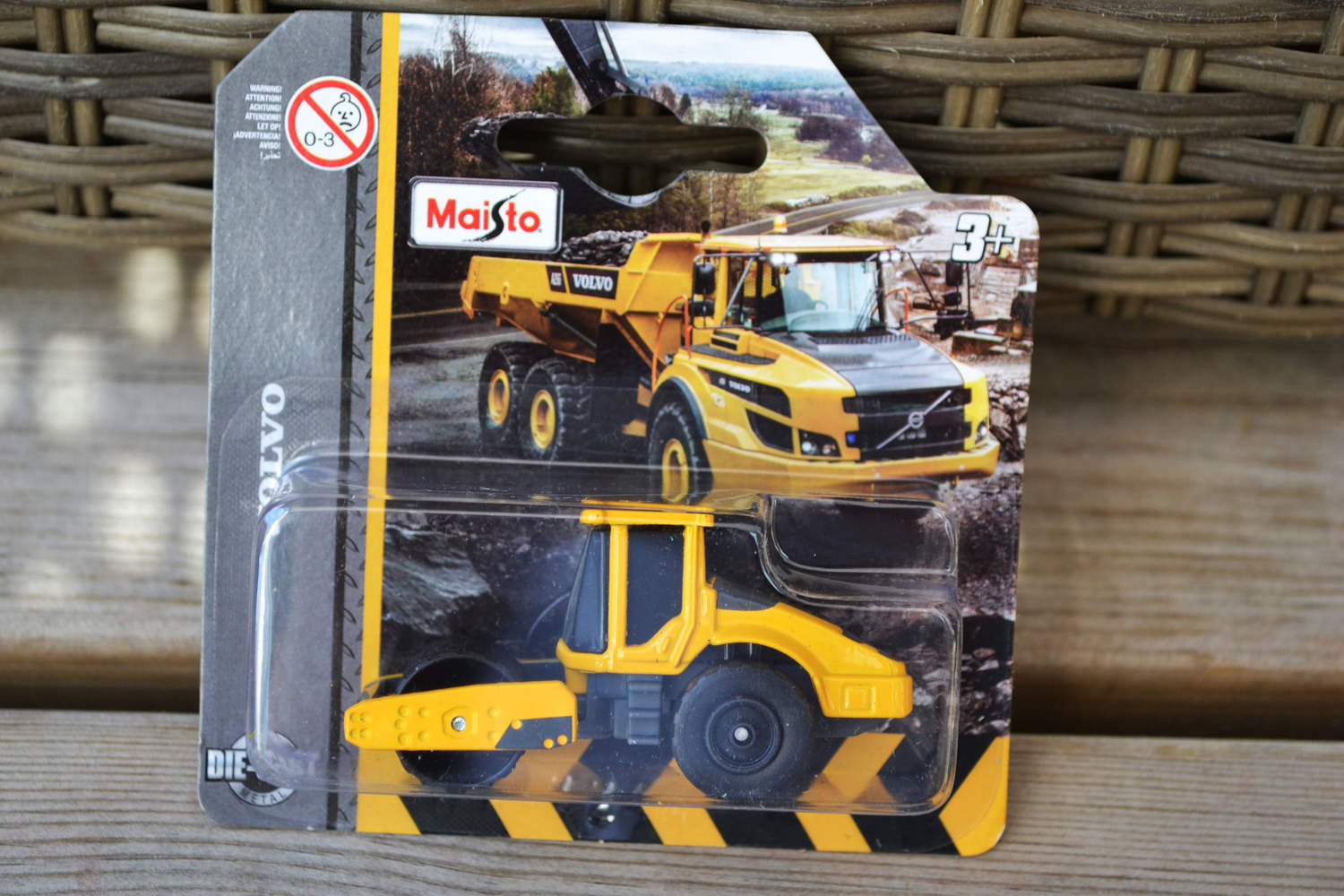 Volvo SD160B Vältmaskin m. Knottrig Rulle Maisto 7cm Ny