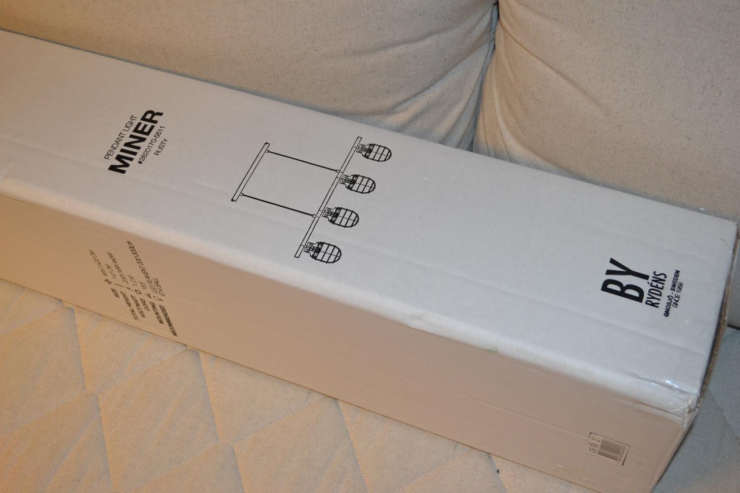 Taklampa Takpendel Miner Rost By Rydéns Grå/Svart 2820170  Ny