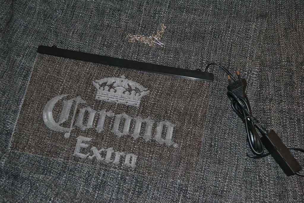Corona Extra Skylt LED Gul Logo Reklamskylt Sprit/Bar Ny