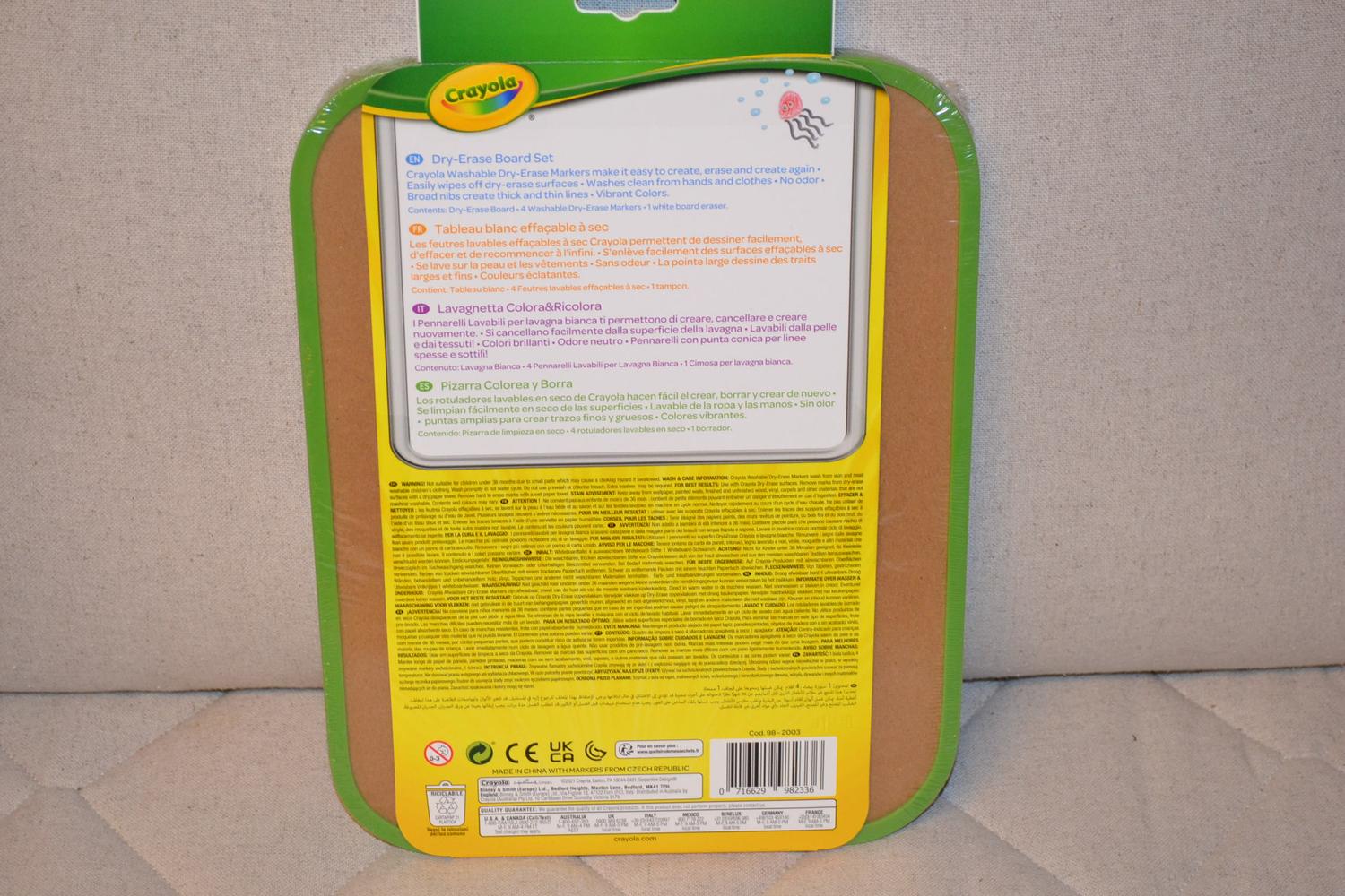 Whiteboard m. 4st Pennor Barn DryErease Crayola Set Ny