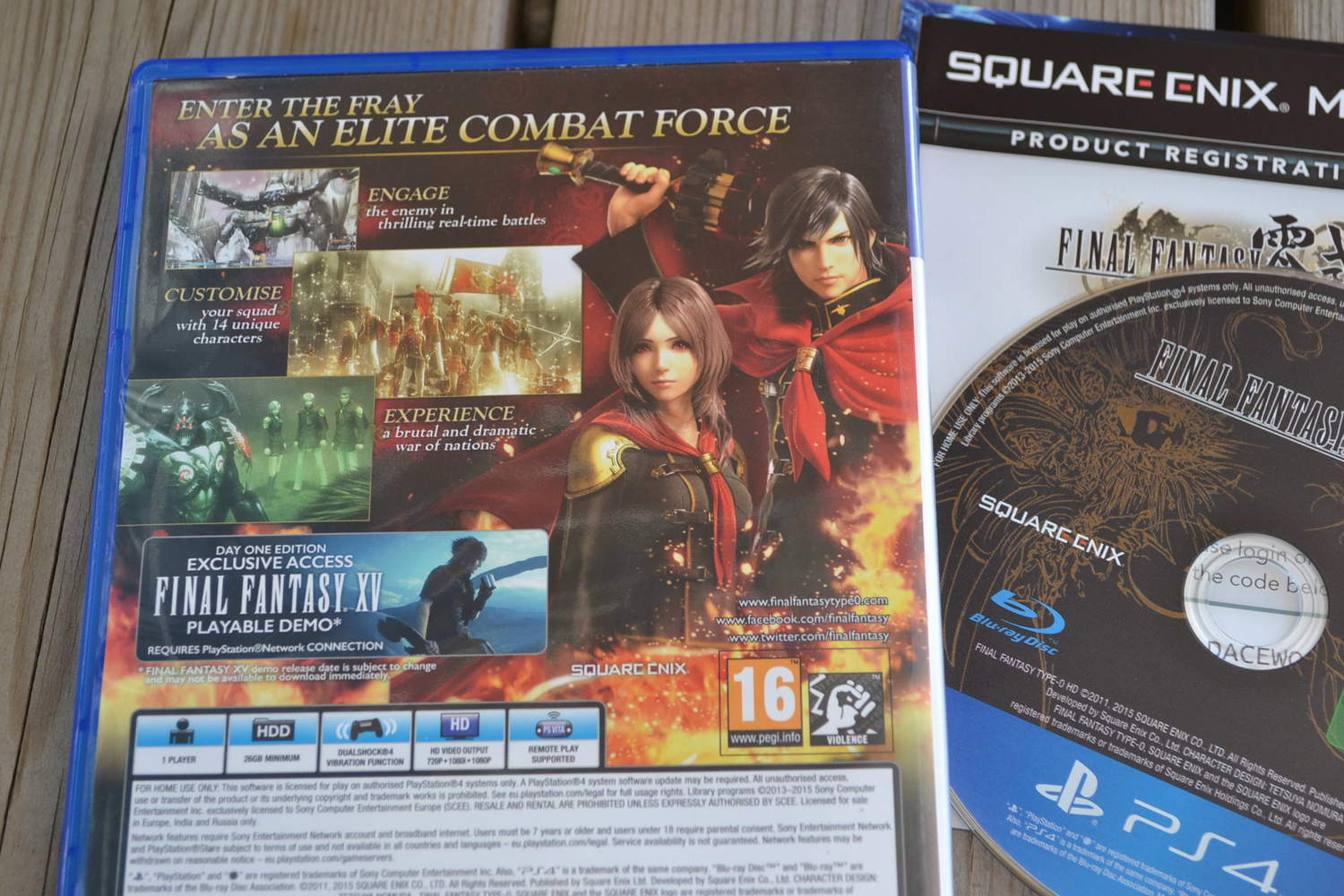 Final Fantasy Type-0 HD PS4 Playstation 4 Komplett Fint Skick