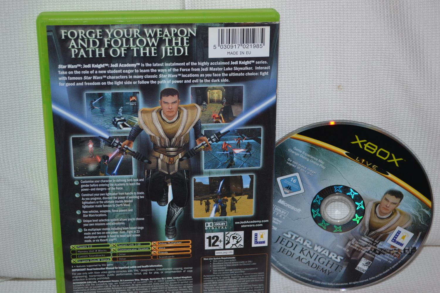 Star Wars Jedi Knight: Jedi Academy XBOX (Utan Manual) Fint Skick