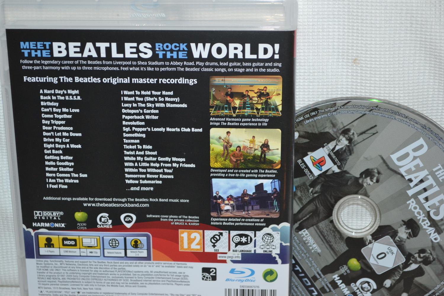 The Beatles Rock Band PS3 Playstation 3 (Utan Manual) Fint Skick
