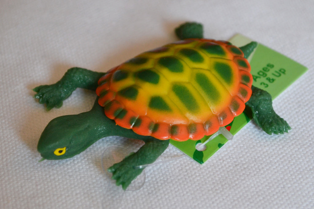 Sköldpadda Grön m. Stretch (Verklighetstrogen) Gummi Ny