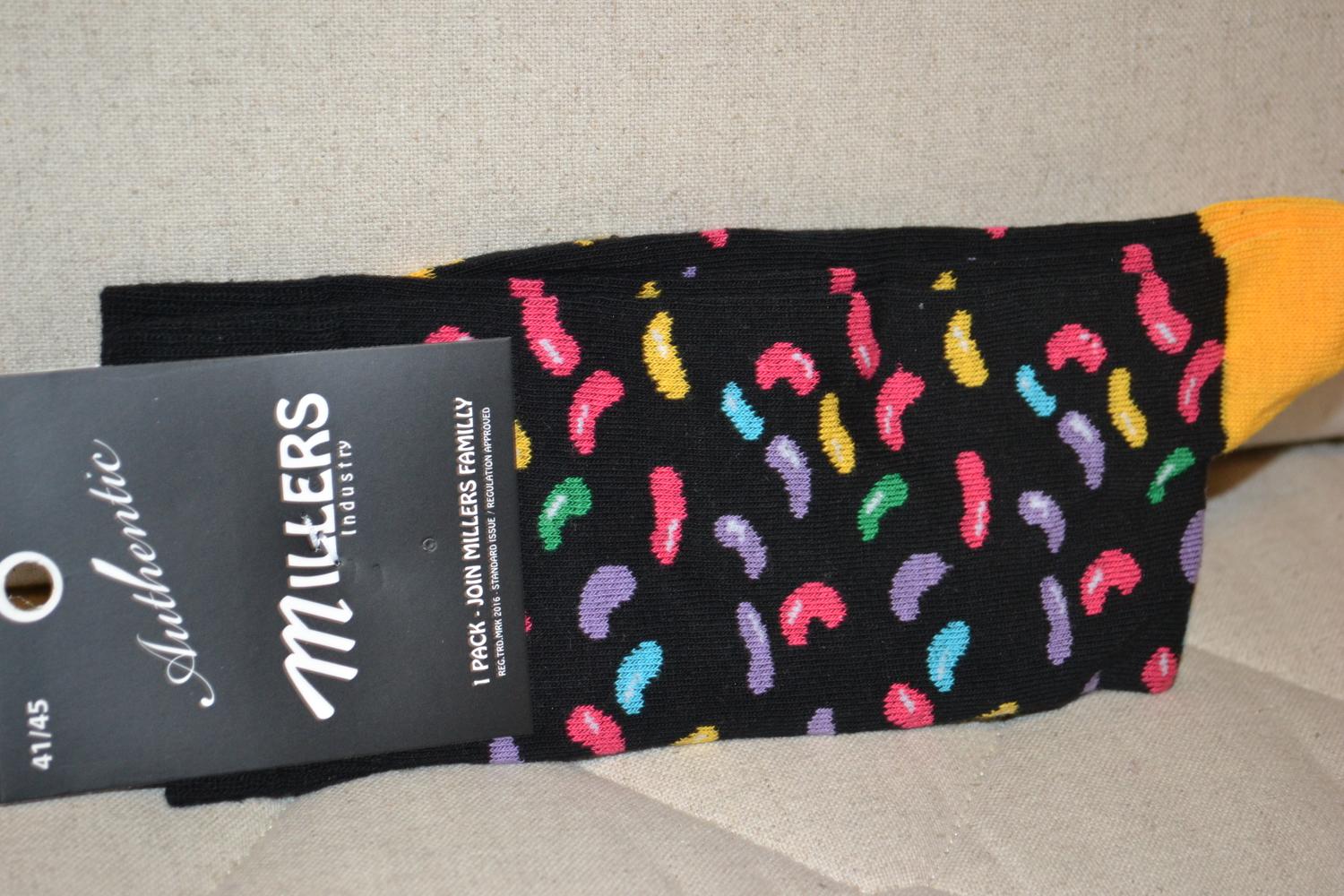 Jellybeans Godis Millers Sockar Strumpor Strl 41-46 1par Ny
