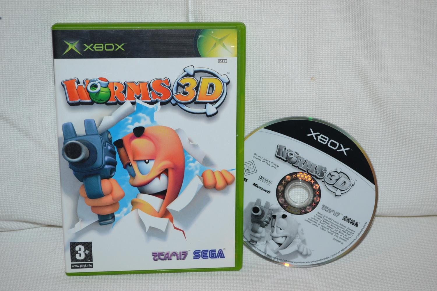Worms 3D XBOX (Utan manual) Fint Skick