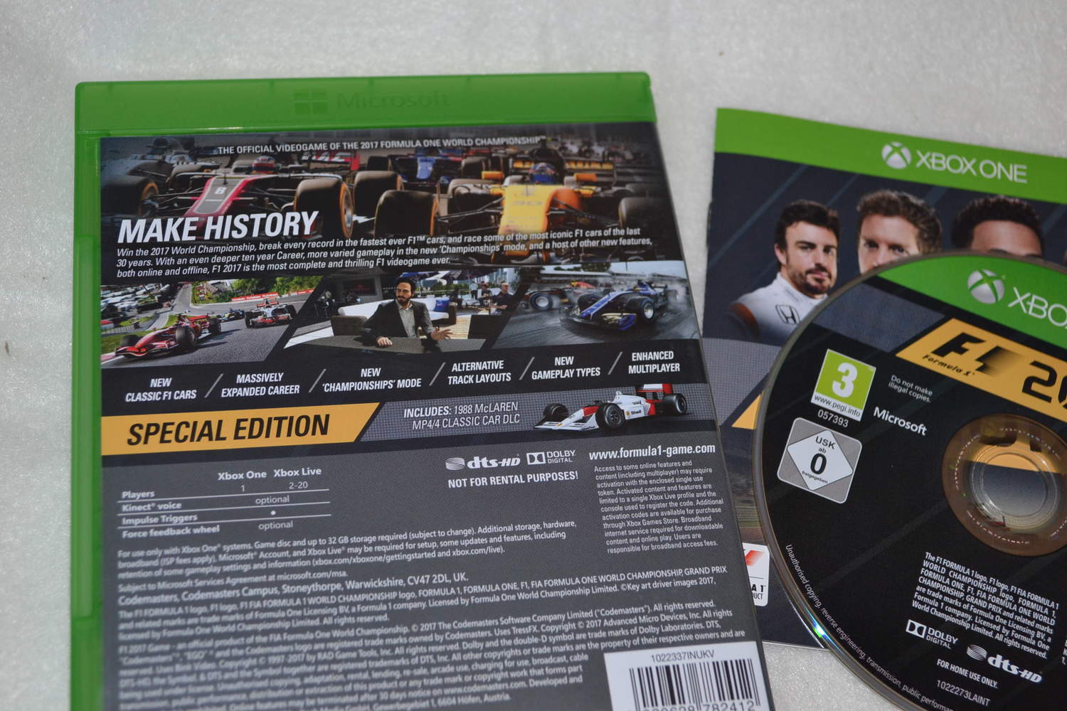 F1 2017 Special Edition Xbox One Fint Skick