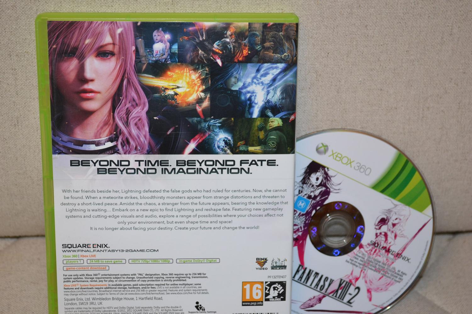 Final Fantasy XIII-2 Xbox 360 (Utan Manual) Fint Skick