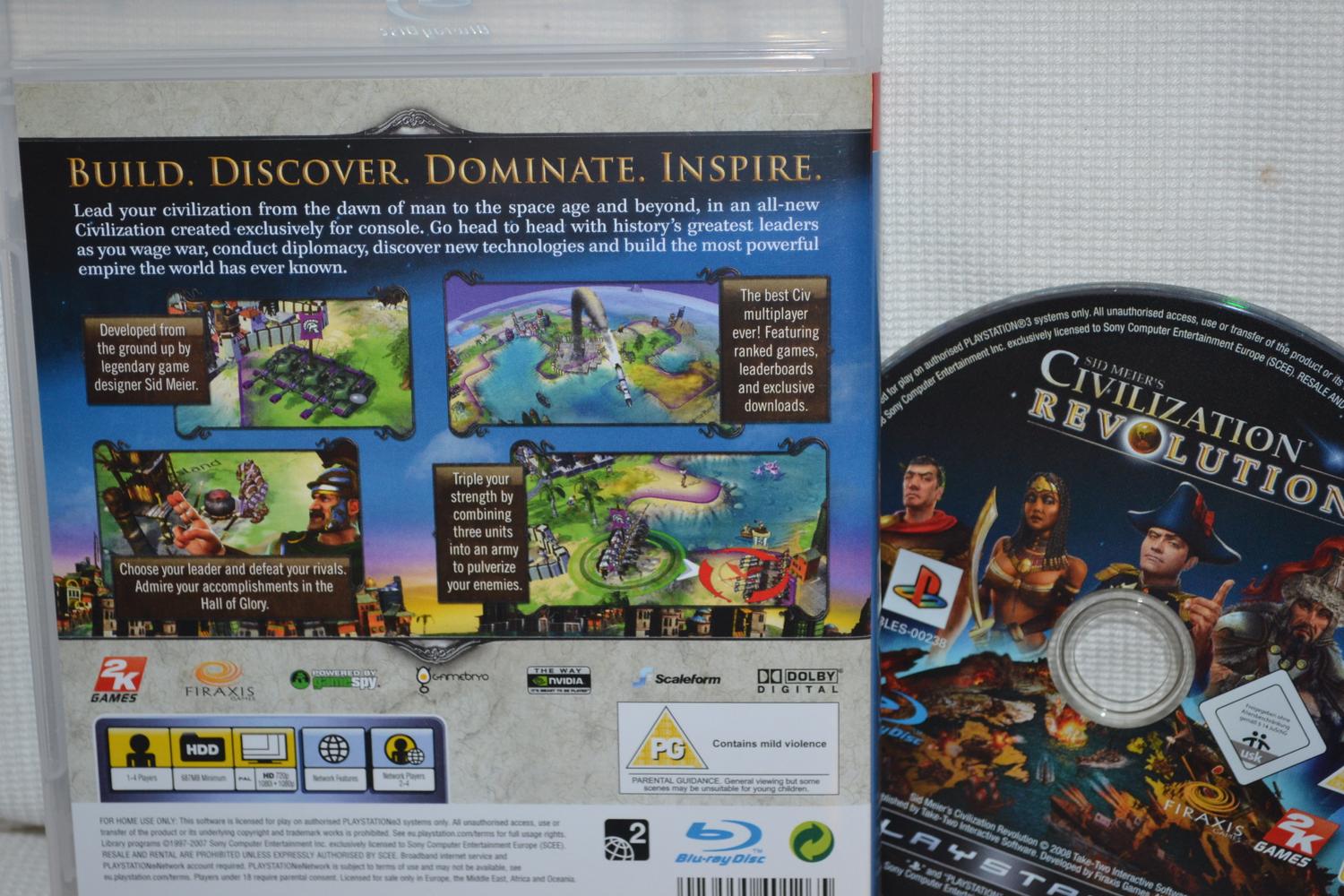 Sid Meiers Civilization: Revolution PS3 Playstation 3 (Utan Manual) Fint Skick
