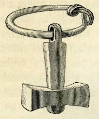 Uppsala Hammaren Mjölnir Tor Stilren Halsband Viking (Tenn Handgjord) Smycke Ny