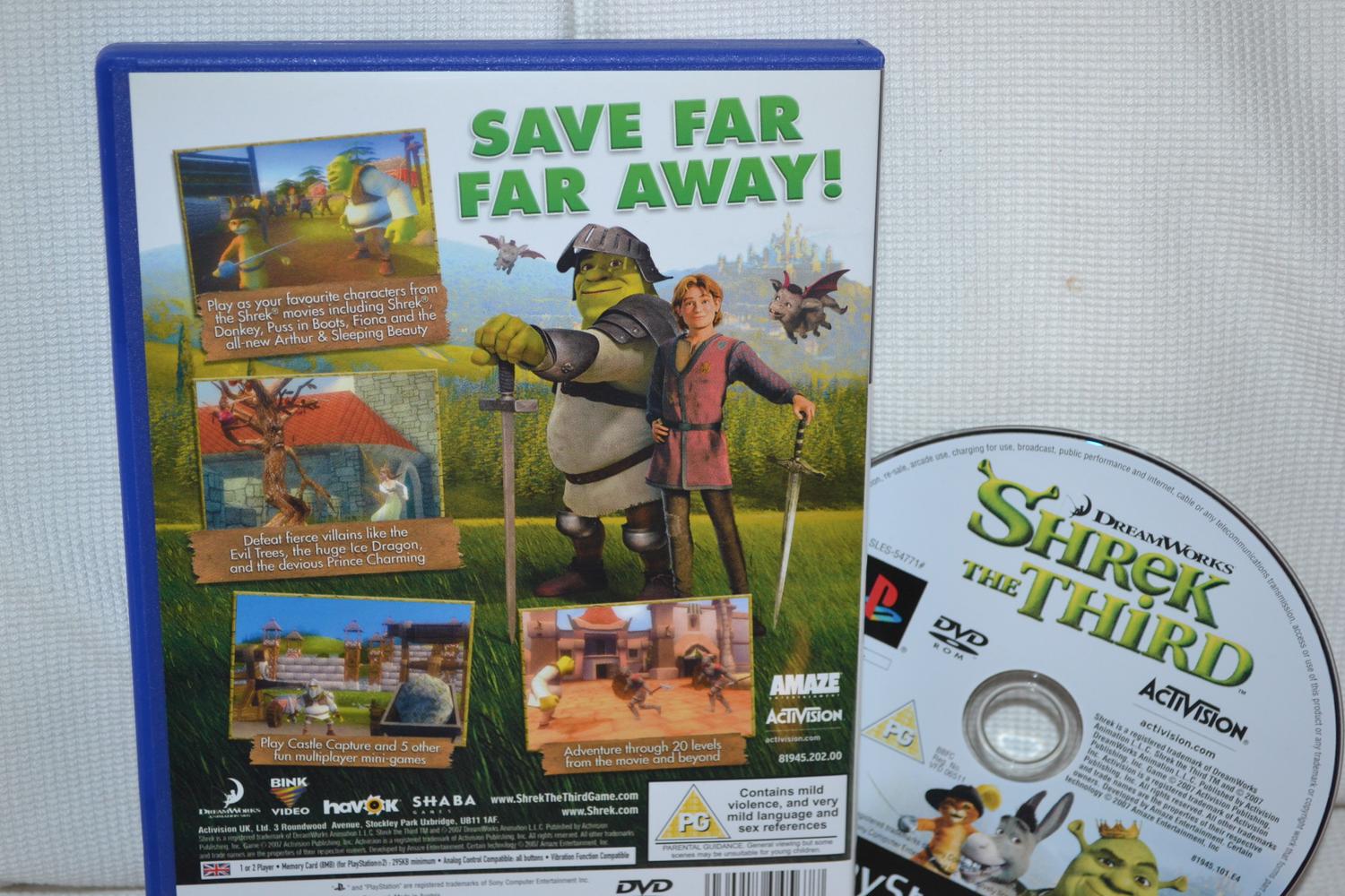 Shrek the Third PS2 Playstation 2 (Utan Manual) Fint Skick