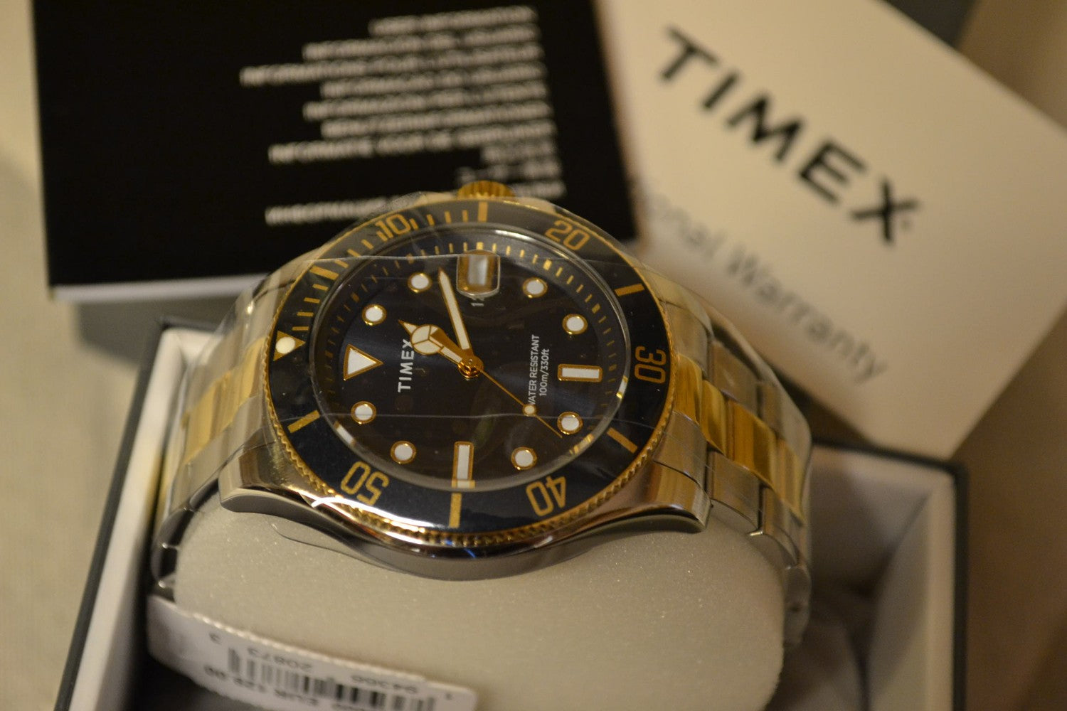 Timex Harborside Blå Metall/Guld 44mm Klocka Armbandsur TW2V42000 Ny