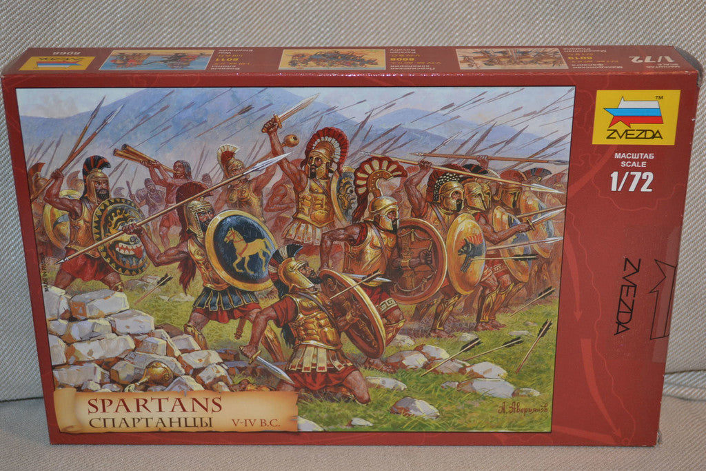 Spartans Greek Warriors 1:72 Zvezda (ZV8068) Figurer Plastso