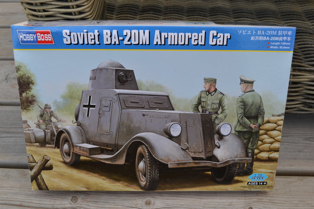 Soviet BA-20M Armored Car Tyskt Fordon, WW2 1:35 Hobbyboss 8