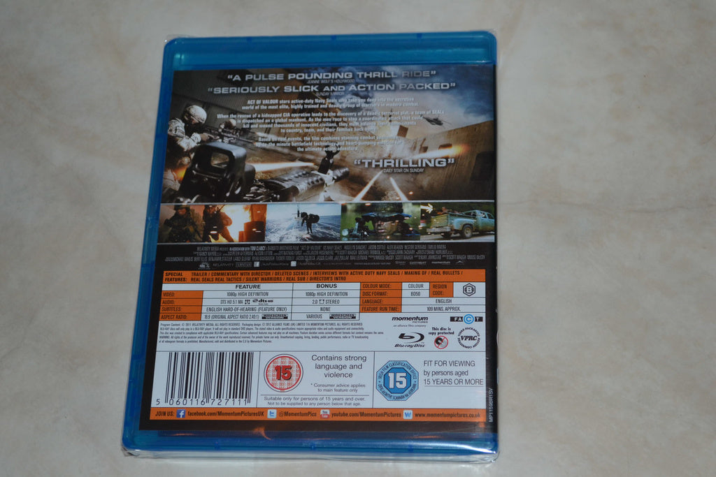 Act of Valour (2012) Film Bluray Nyskick
