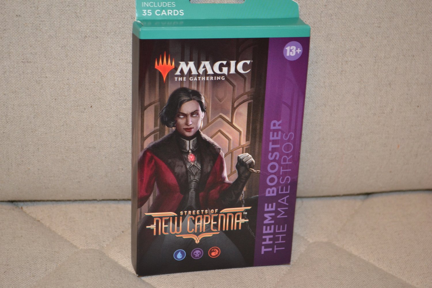 The Maestros Svart Theme Booster MTG Streets of New Capenna ENG Ny