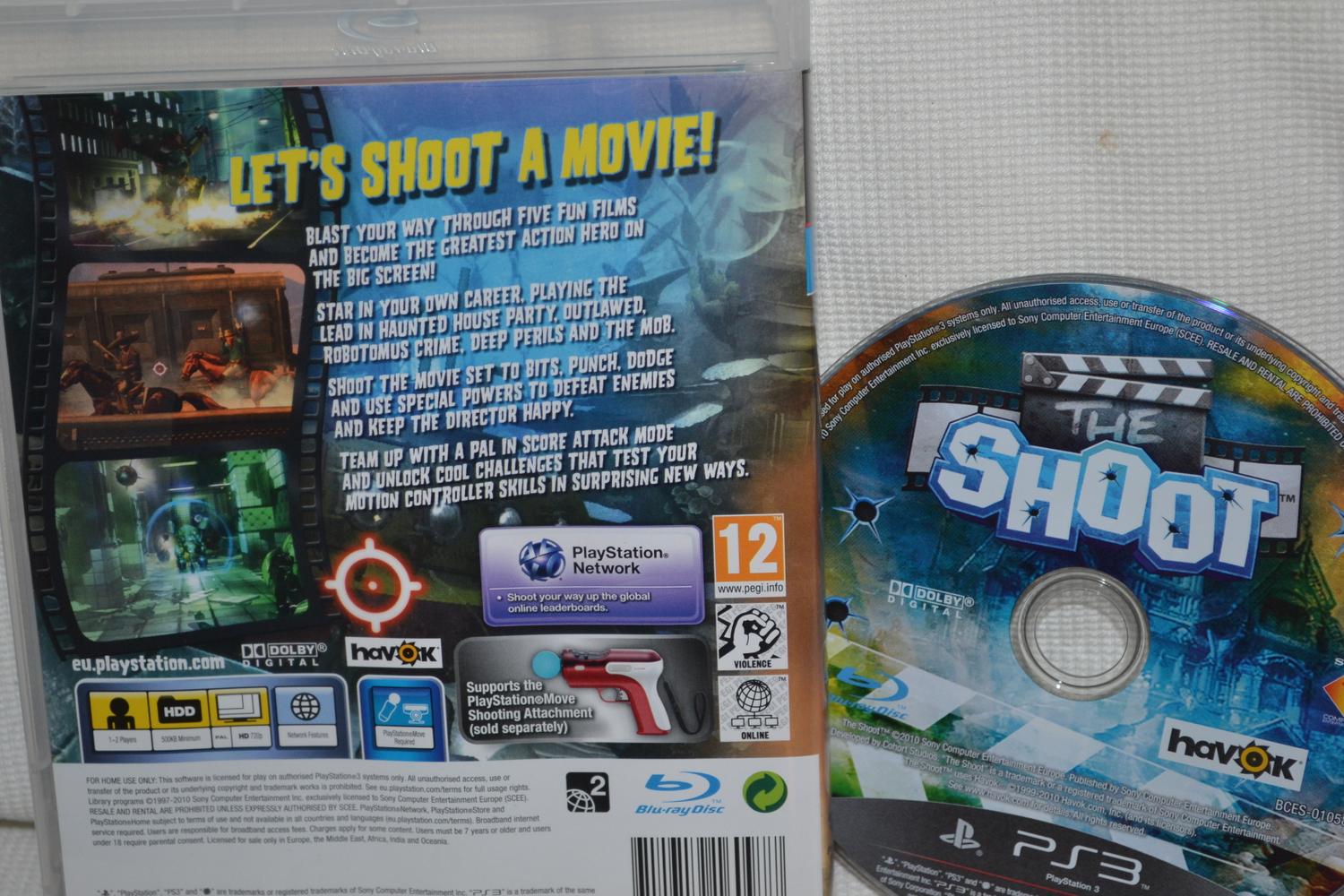 The Shoot Move PS3 Playstation 3 (Utan Manual) Fint Skick