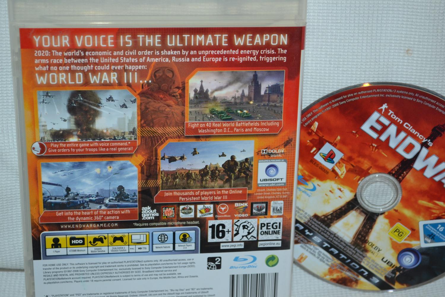 Tom Clancys End War Endwar PS3 Playstation 3 Fint Skick