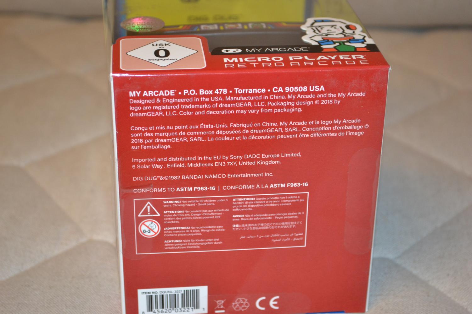Mini Arkadmaskin Dig Dug My Arcade Micro Player 16cm Ny