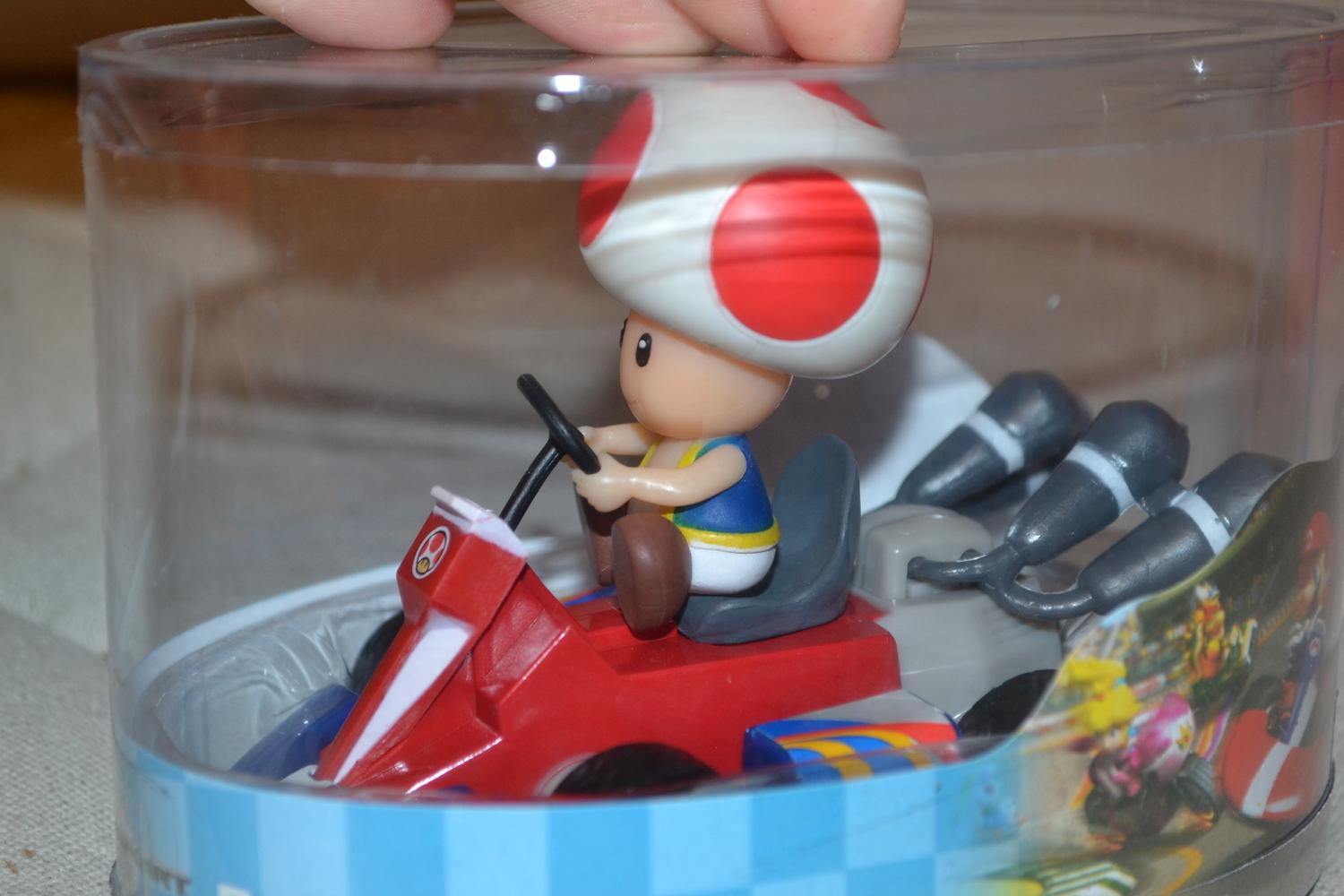 Toad Mario Kart Wii Stor 12cm Goldie Nintendo Pullback Ny