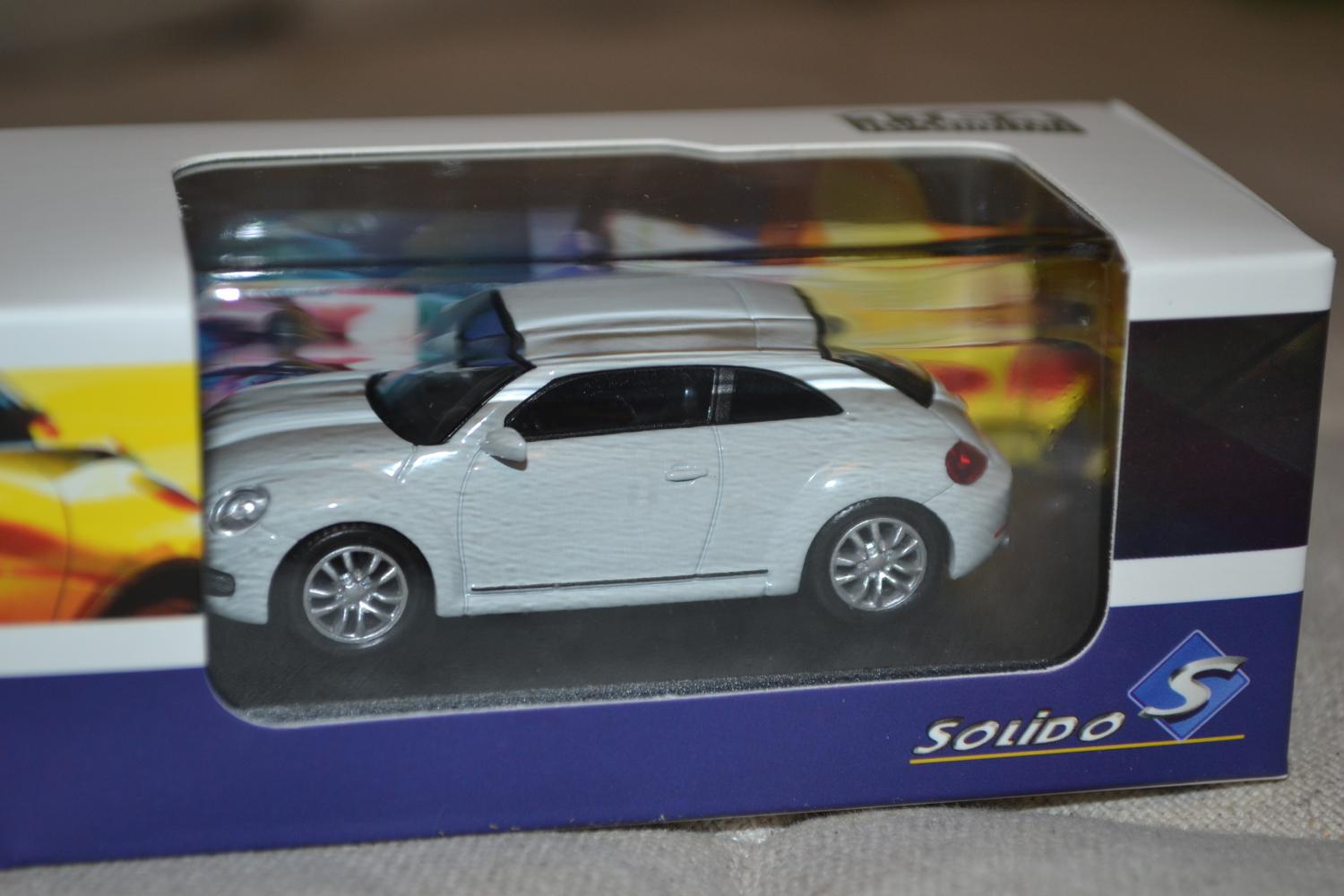Volkswagen the Beetle Bubbla Vit 1:64 Solido 6,5cm Ny