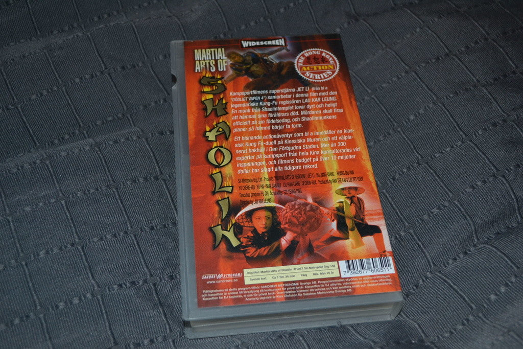 Martial Arts of Shaolin - 1987 HK Action Series VHS Svenskt