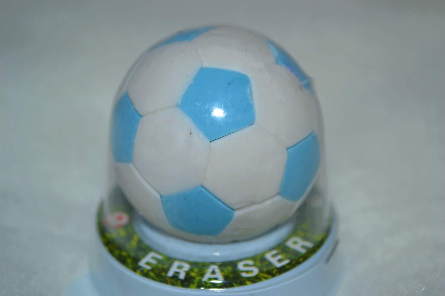 Blå Fotboll Stort Sudd (4*4cm) Ny