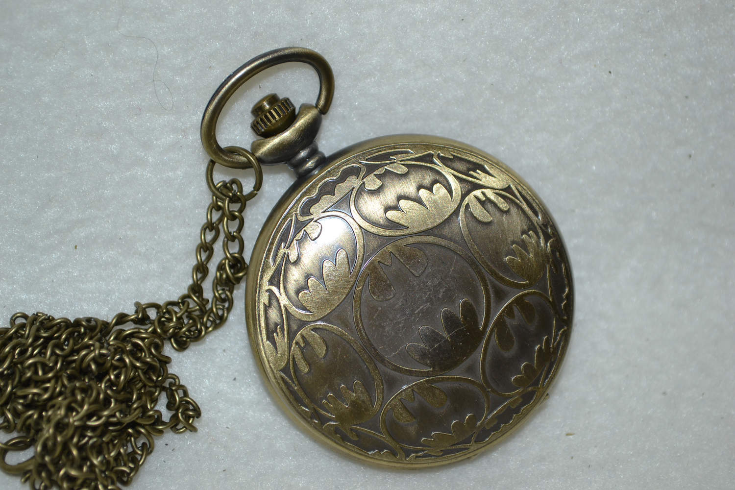 Batman m. Dekor Fickur (Quartz) Halsband Ny