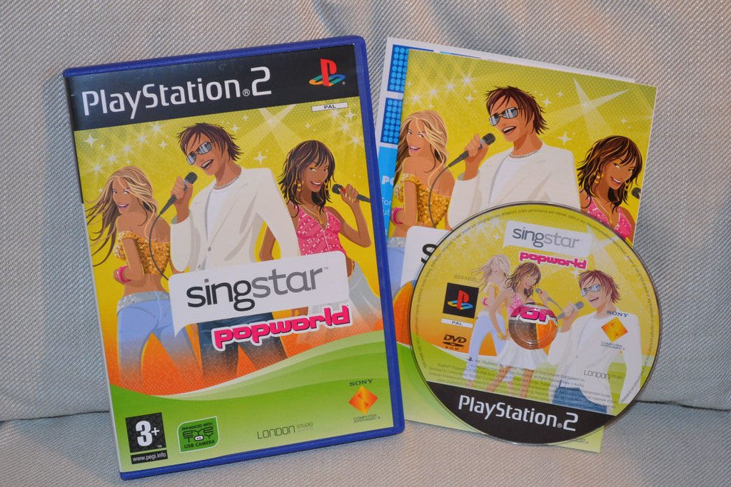 SingStar Popworld PS2 Playstation 2 Komplett Fint Skick