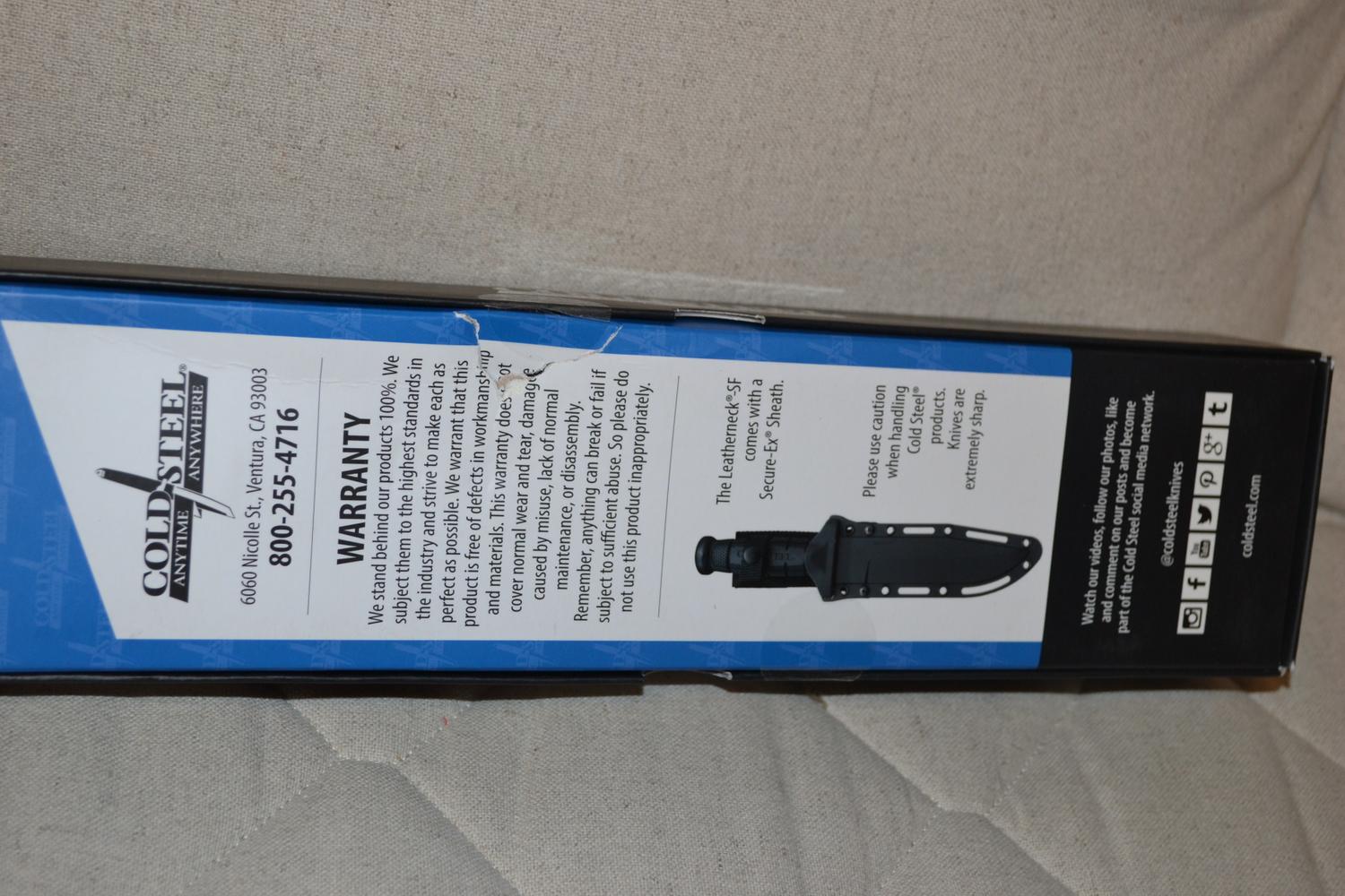 Leatherneck SF Stor Kniv Cold Steel 30/17cm Ny