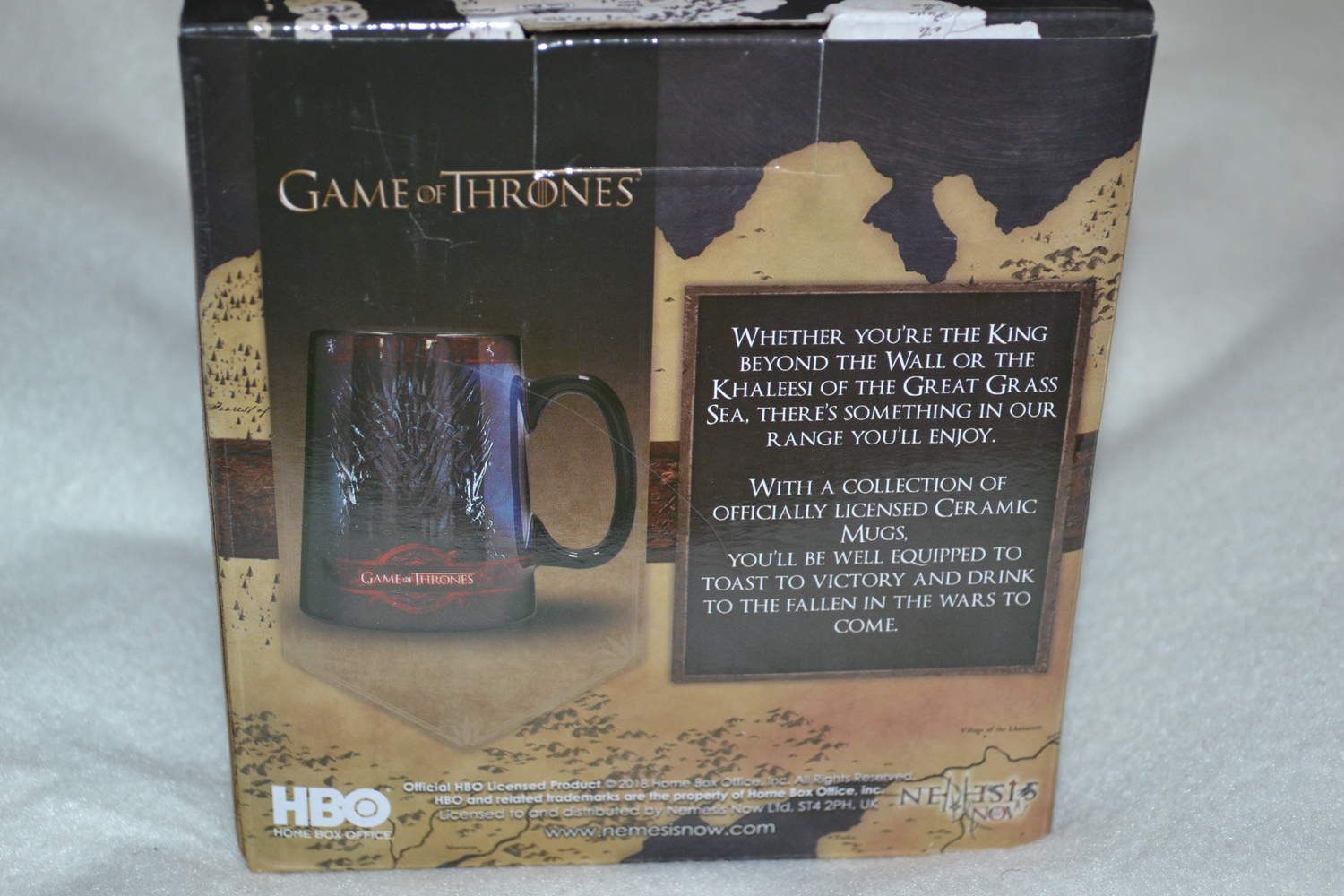 The Iron Throne m. Logo Game of Thrones Mugg Keramik Kopp 14cm Ny