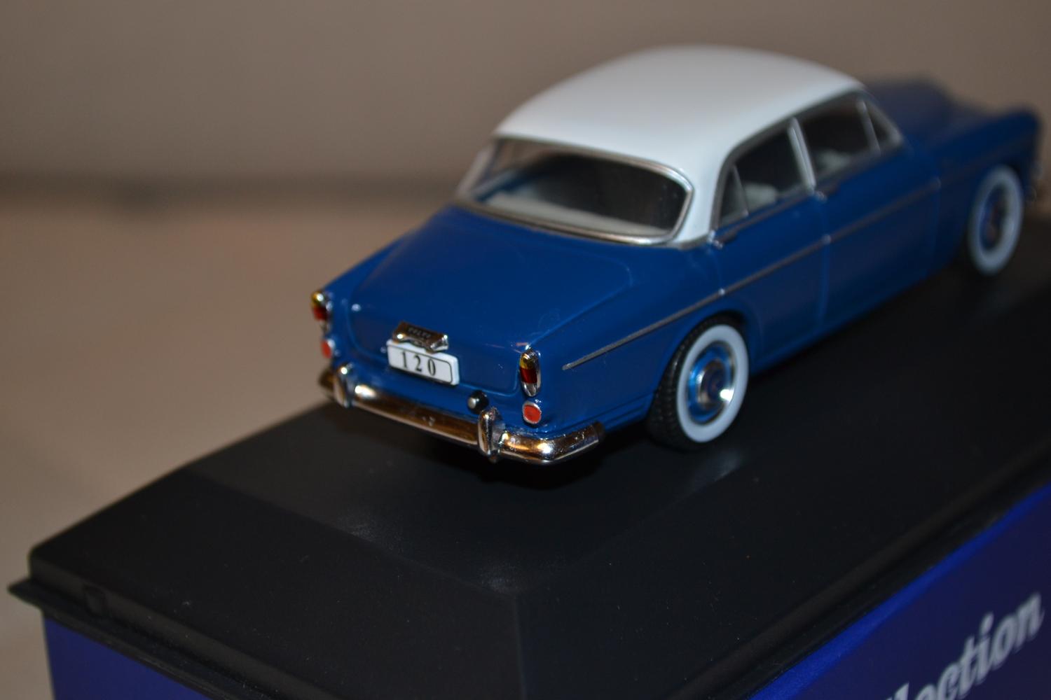 Volvo 120 Amazon 1965-1967 Blå/Vit 1:43 Editions Atlas 10cm Ny