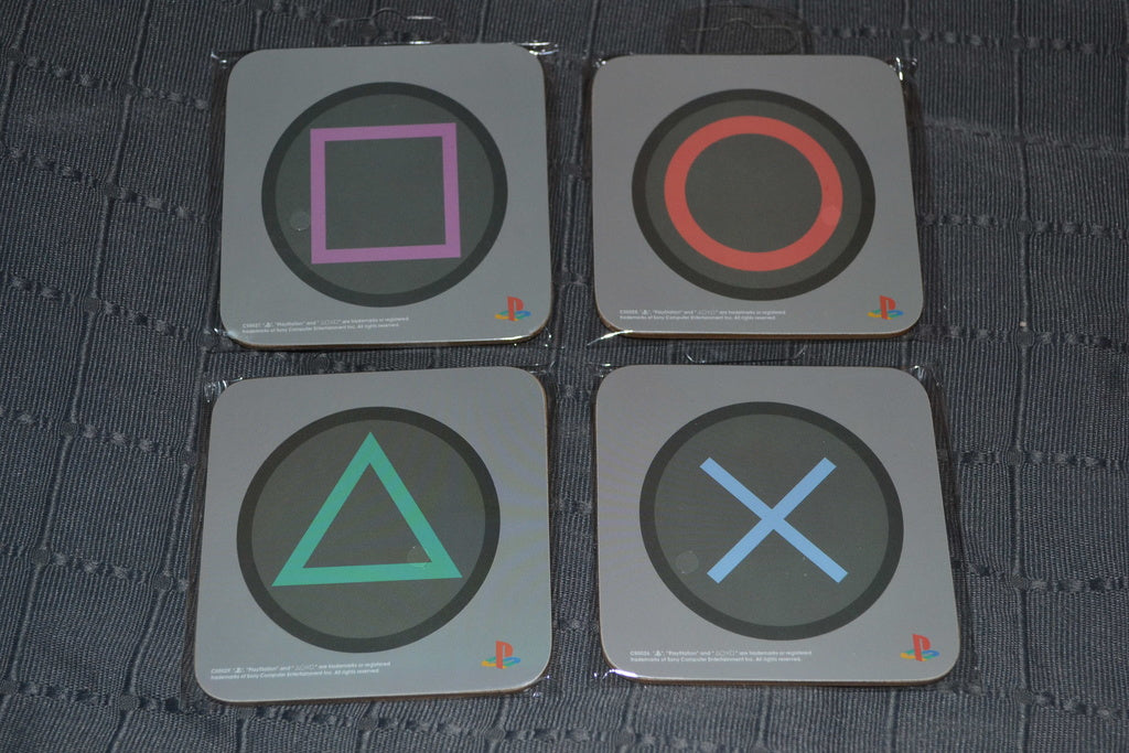 4st Playstation Coasters Dryckesunderlägg Coaster 9cm Ny