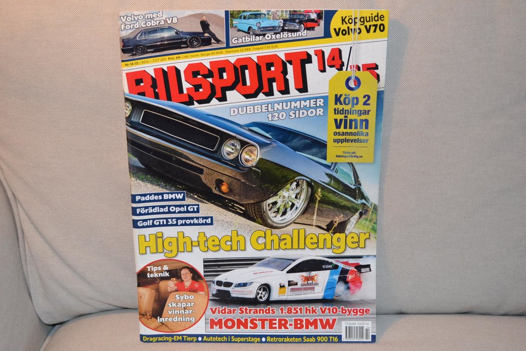 Challenger, Ford Cobra V8, Volvo, BMW mm (Bilsport nr 14 & 1