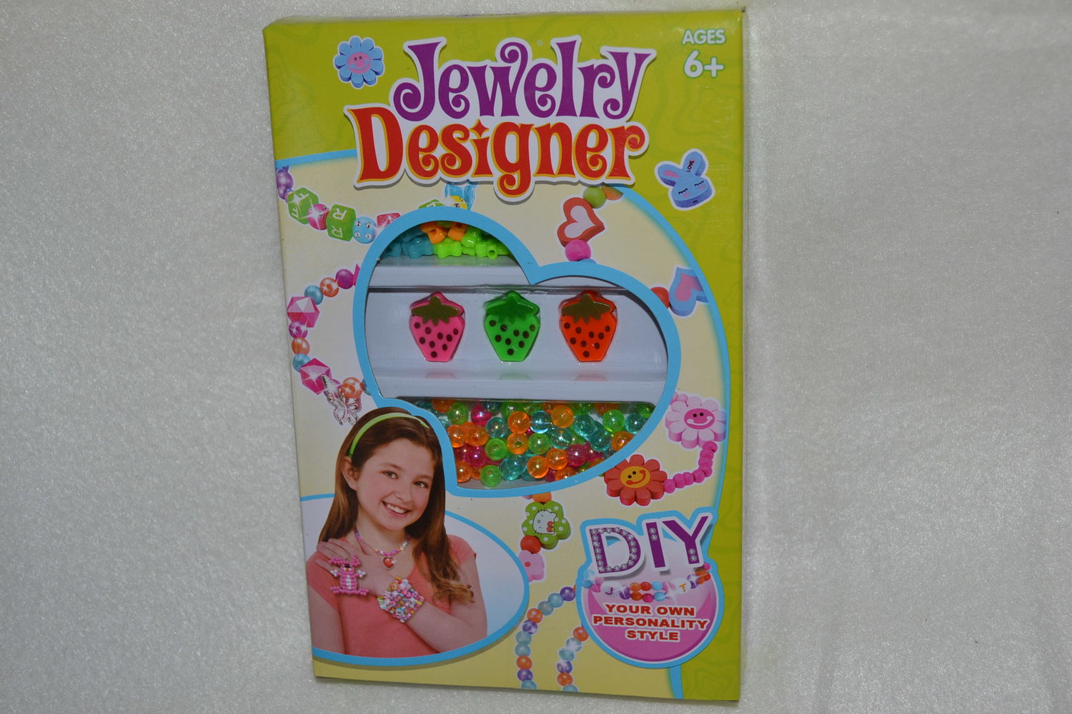 Grön Smyckesset DIY (Pärlor, Band mm) Box 1/4 Ny