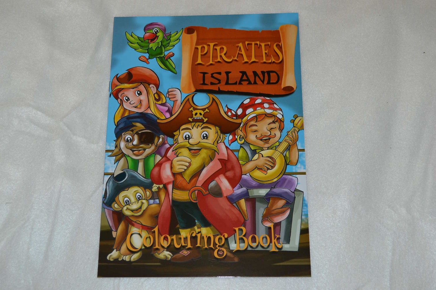 Målarbok Piratön (Pirater Äventyr) A4 (16st sidor) Barn Ny