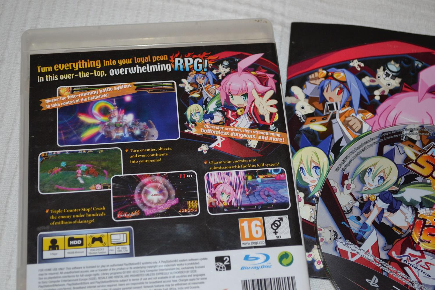 Mugen Souls PS3 Playstation 3 Komplett Fint Skick