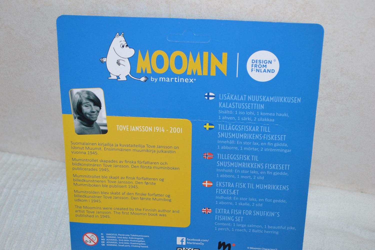 Snusmumrikens Fiskeset (EXTRA FISKAR) 4-13cm Lax, Gädda, Aborre mm Ny