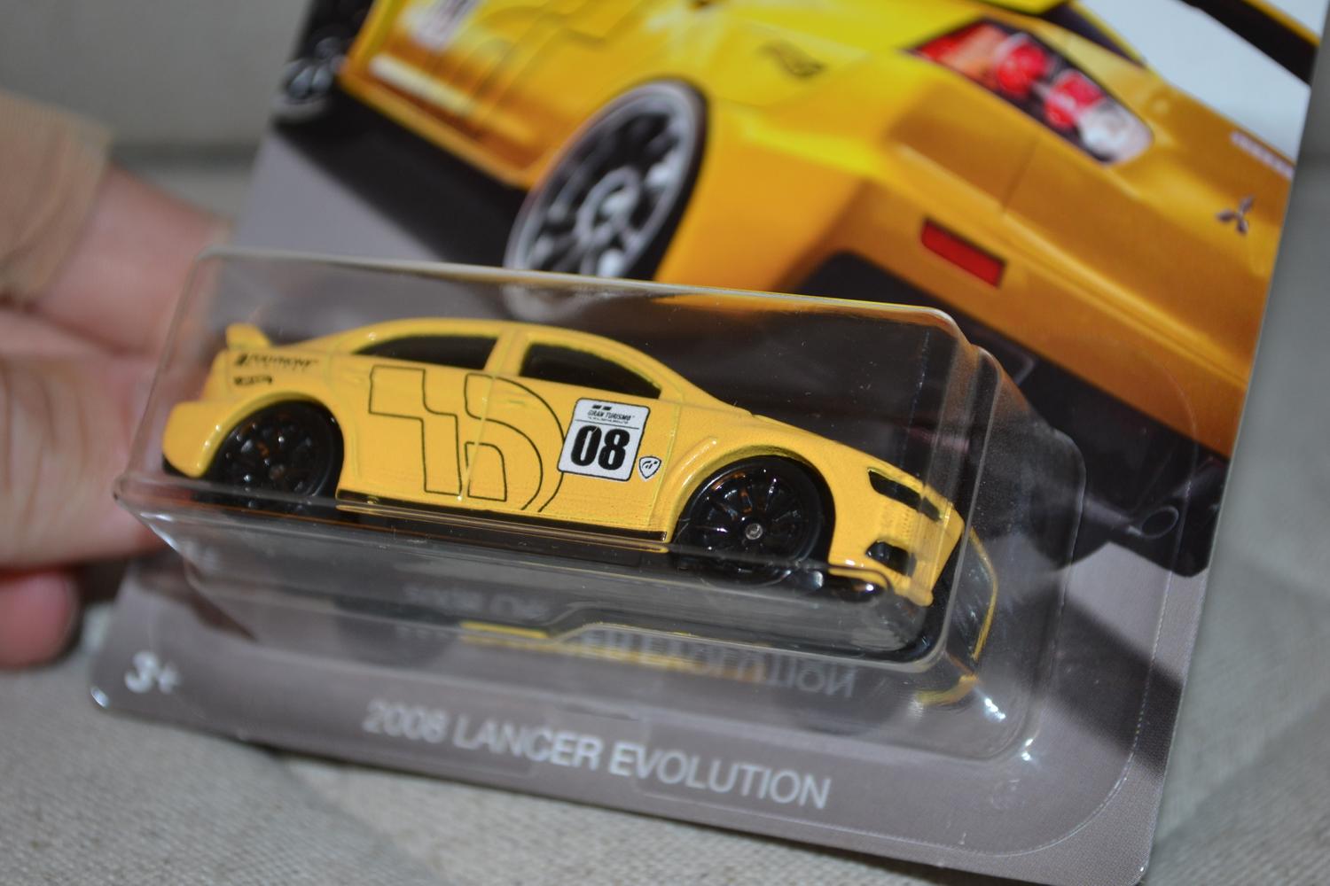 Mitsubishi Lancer 2008 Evolution 1:64 Hot Wheels (Gran Turismo Racing) 7cm