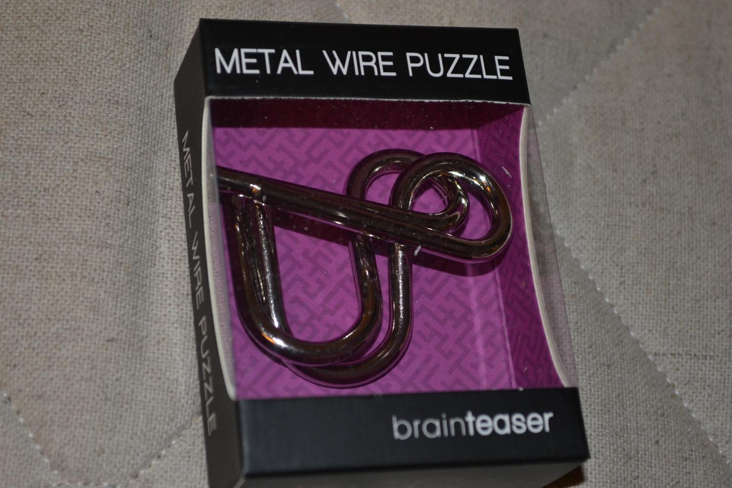 Koppar Pussel Brainteaser 8cm (Lila) Ny