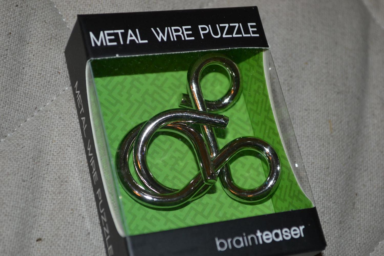 Snirkelsax Pussel Brainteaser 8cm (Grön) Ny