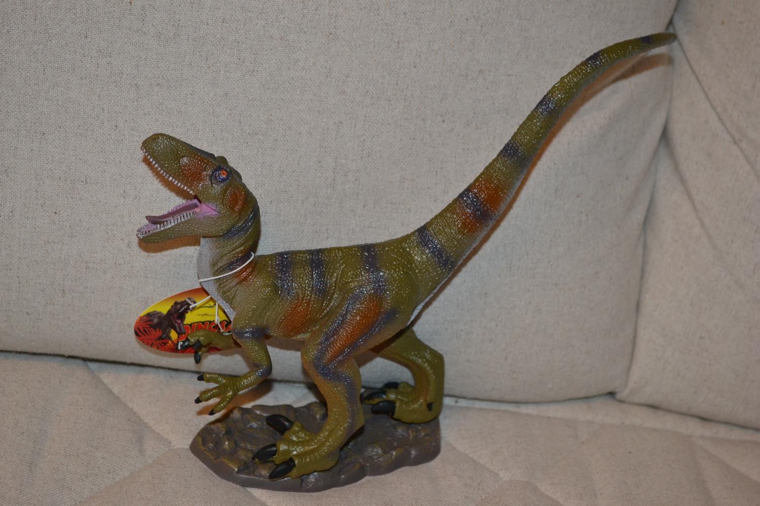 Velociraptor Dinosaurie 26cm Ny