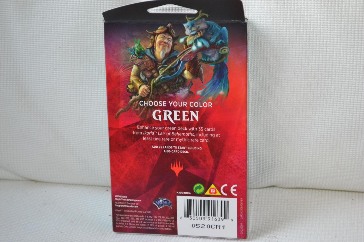 Grön MTG Ikoria: Lair of Behemoths Theme Booster Magic the Gathering Ny