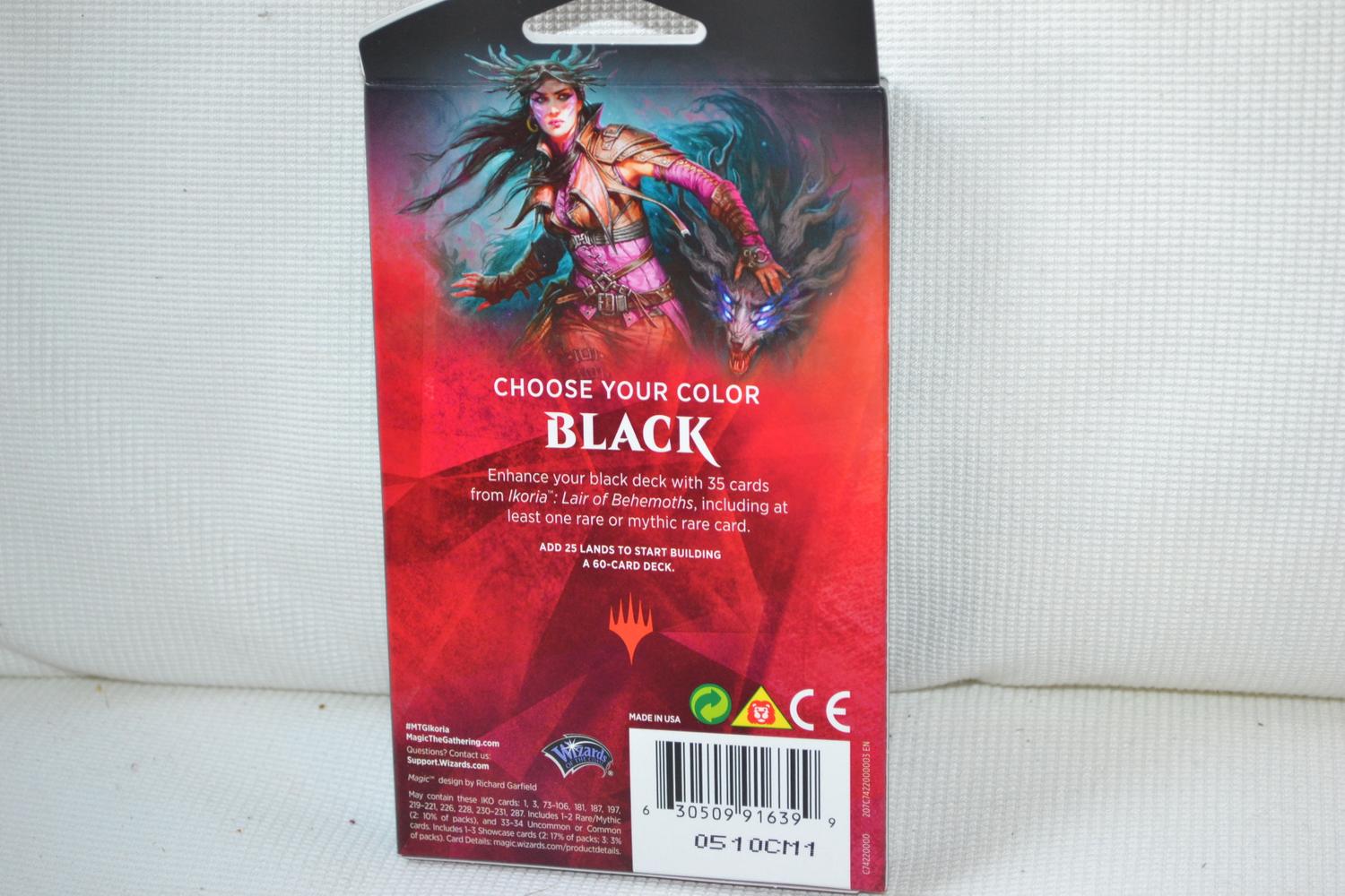 Svart MTG Ikoria: Lair of Behemoths Theme Booster Magic the Gathering Ny