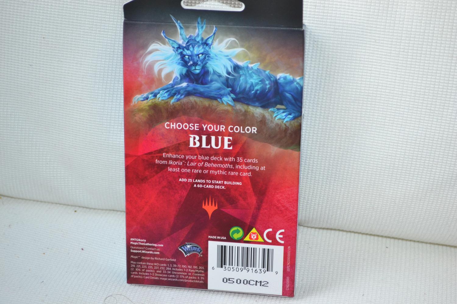 Blå MTG Ikoria: Lair of Behemoths Theme Booster Magic the Gathering Ny