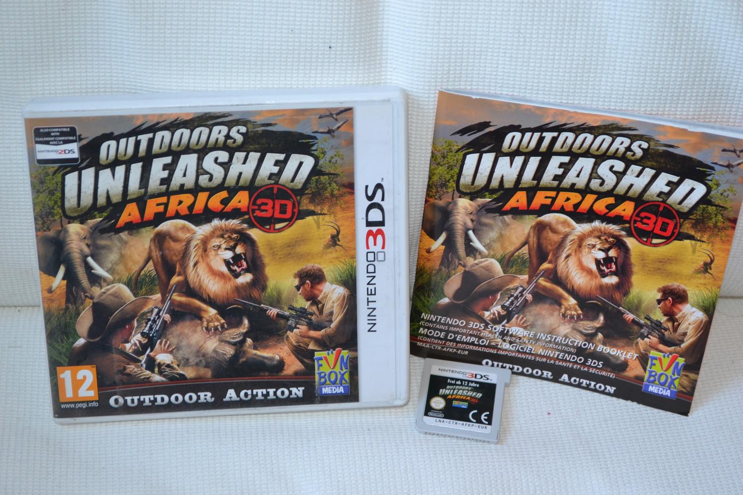 Outdoors Unleashed: Africa 3D Nintendo 3DS Komplett Fint Skick