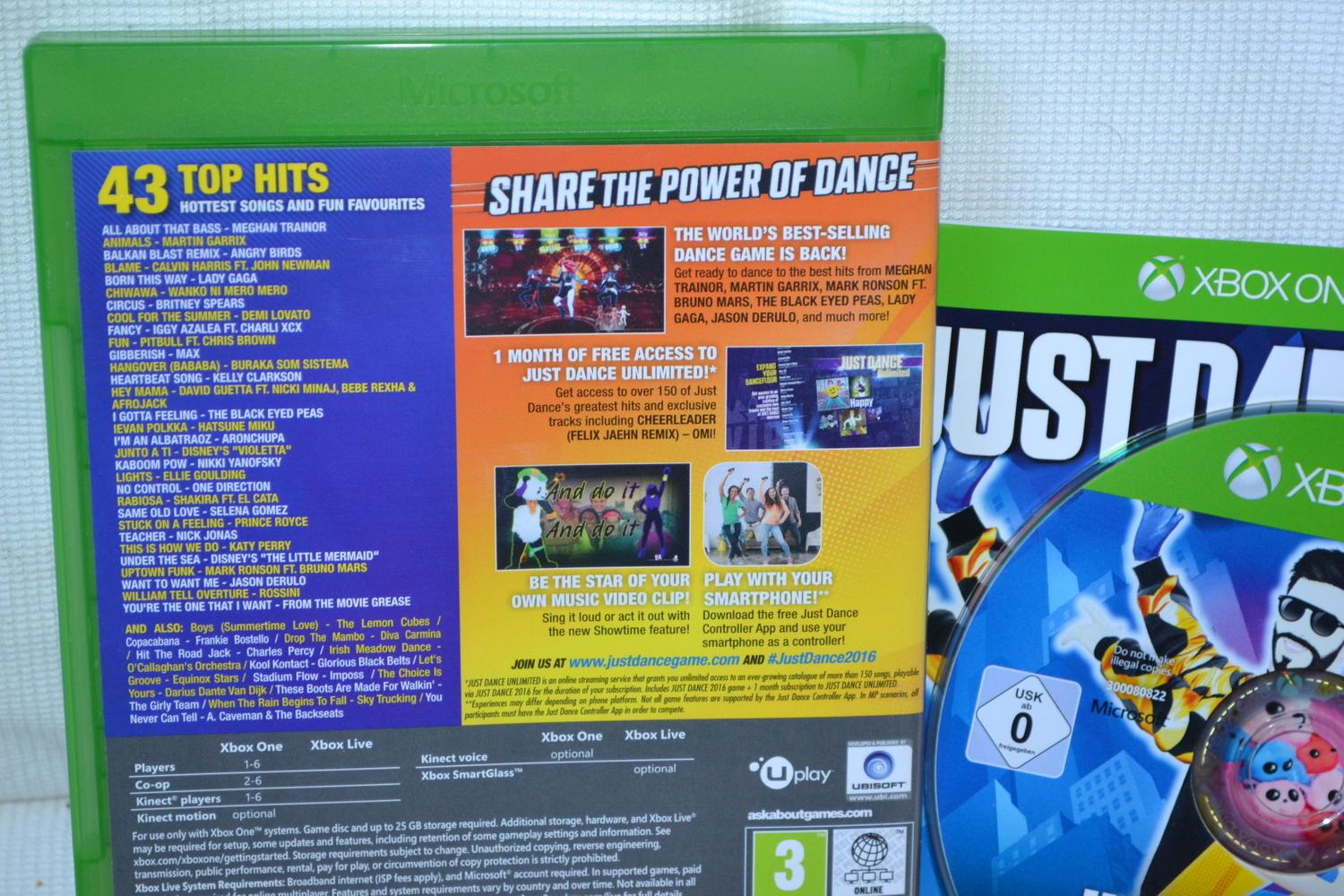 Just Dance 2016 Xbox One Fint Skick