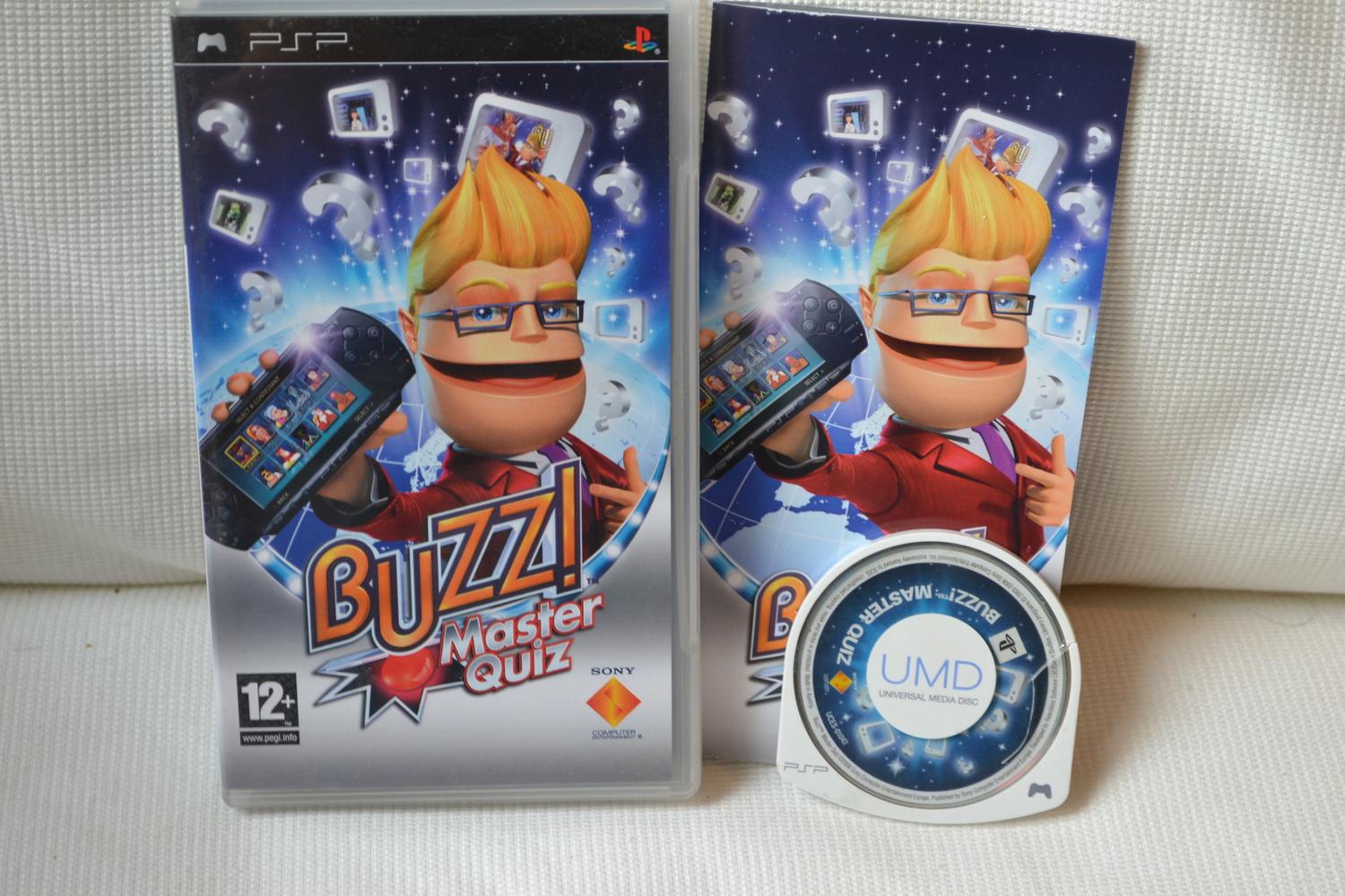 Buzz! Master Quiz PSP Komplett Fint Skick
