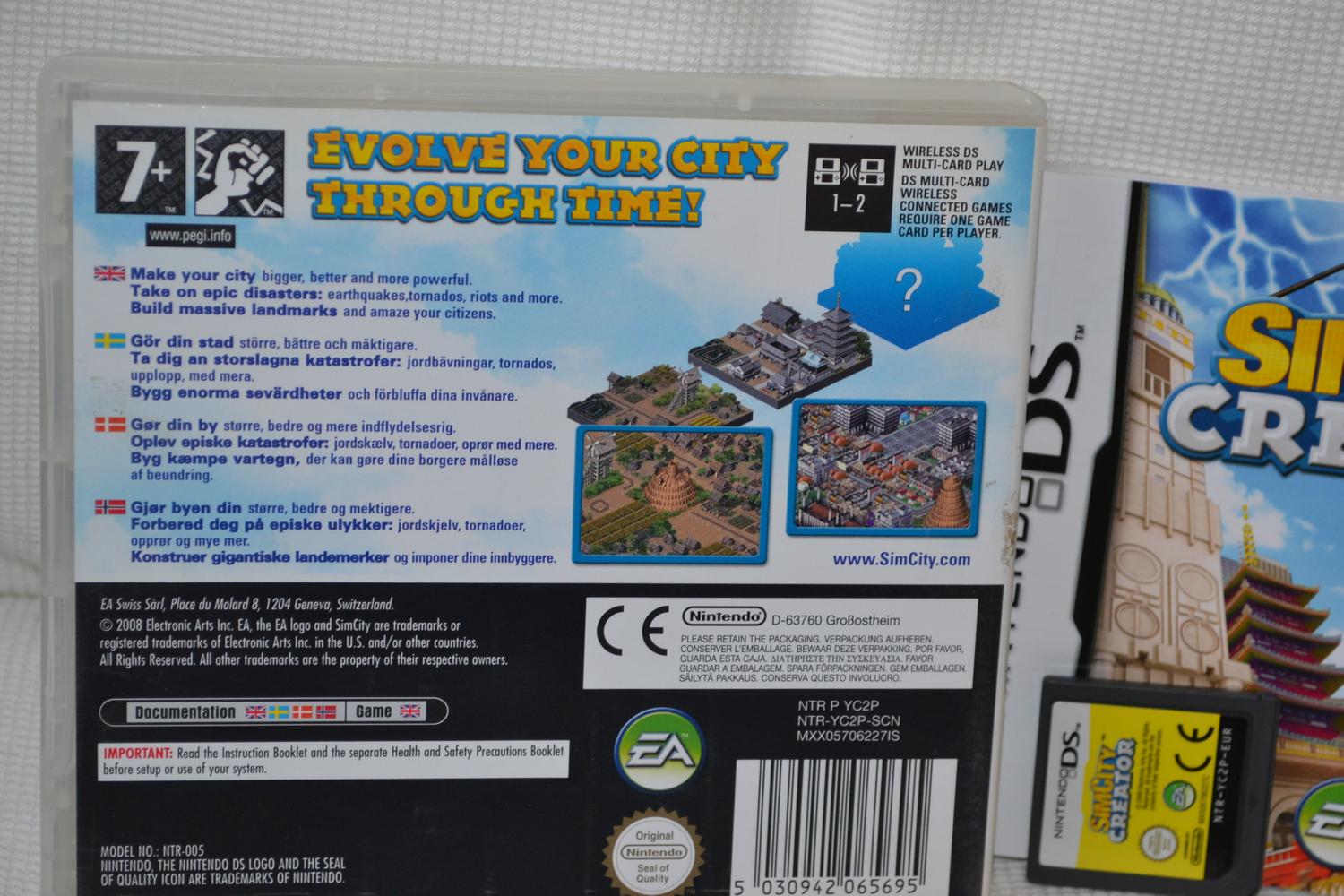 SimCity Creator NDS Nintendo DS Komplett Fint Skick